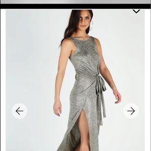 Blackmilk Wing and a Prayer Sparkle Split Maxi Dress- limited